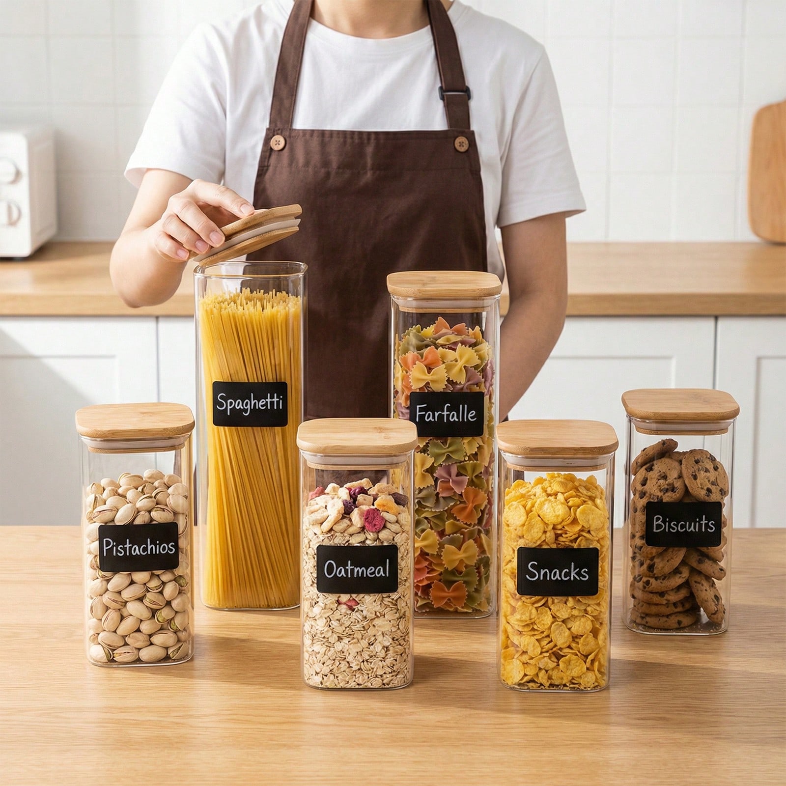 Food Storage Plastic Containers With Lids - 6/12pcs Glass Food Storage Containers With