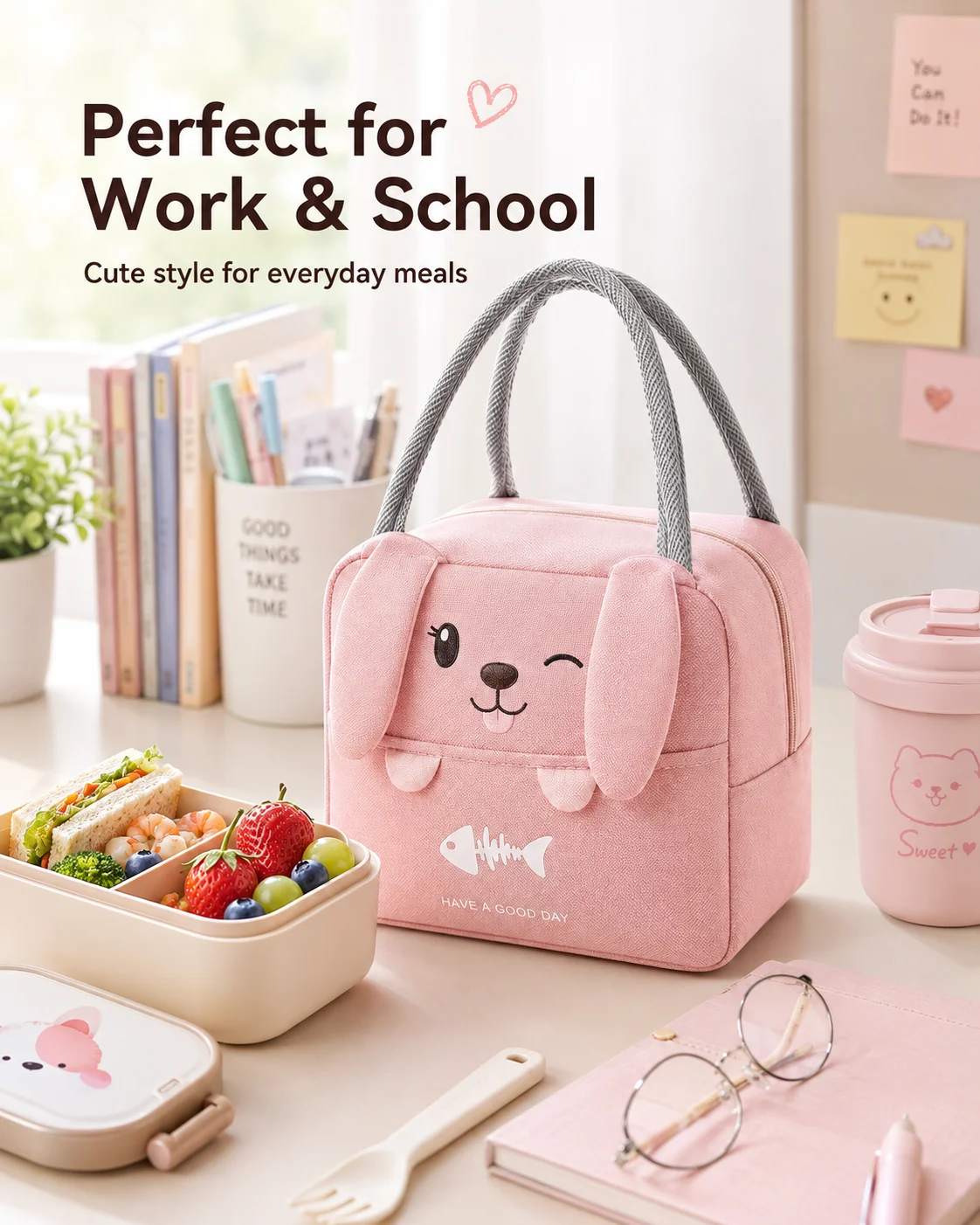Food Storage Camping - Portable Cartoon Thermal Cooler Bag Insulated