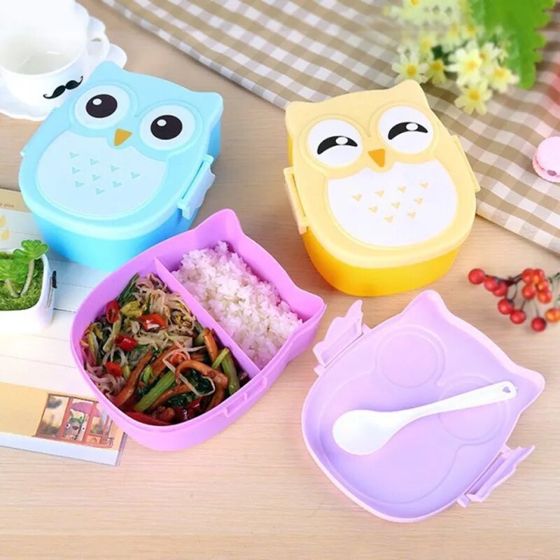 Food Storage Utensils - Portable Plastic Children Students Lunch Box