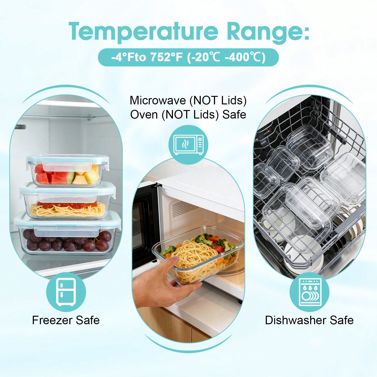 16Sealed Glass Food Storage Co - Food Storage Boxes With Lids review and price