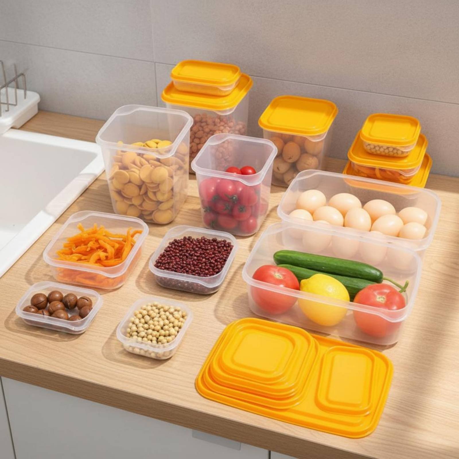 17 Pieces Fridge Storage Box S - Food Storage Plastic Containers With Lids review and price