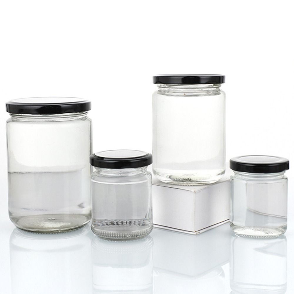1Pcs with Black Airtight Lids  - Food Storage Glass Round review and price