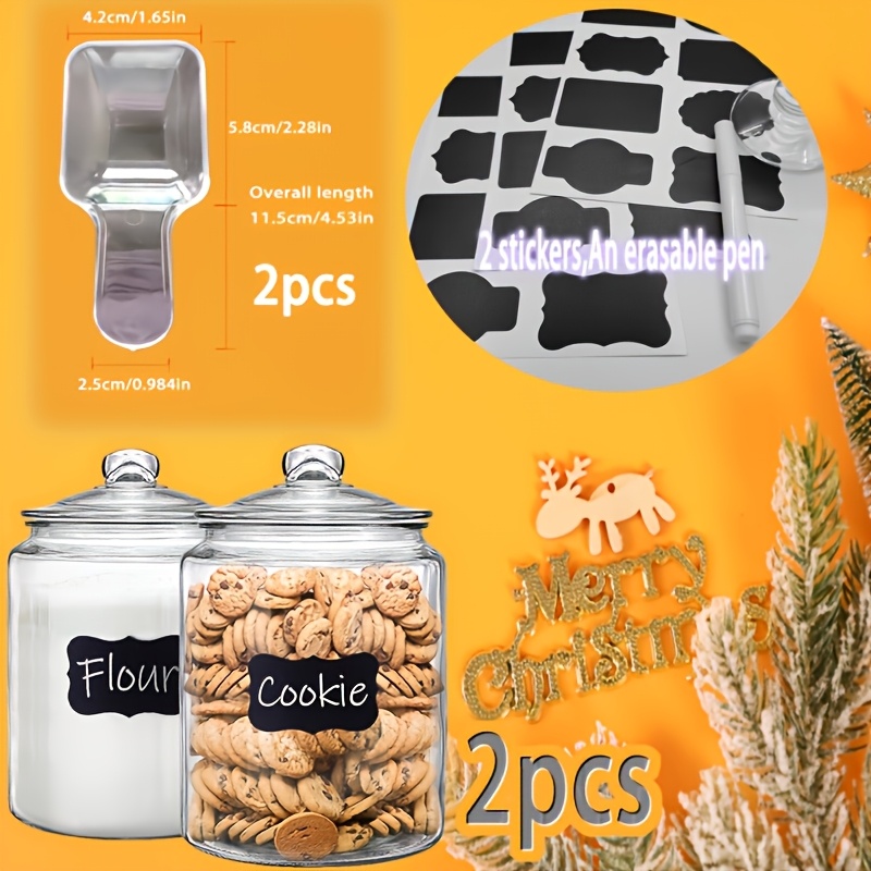 2pcs Glass Pantry Jar with Cla - Food Storage Utensils review and price
