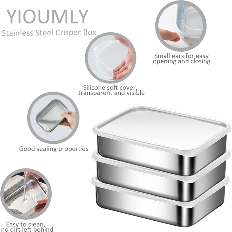 Stainless Steel Containers for - Food Storage Boxes With Lids review and price