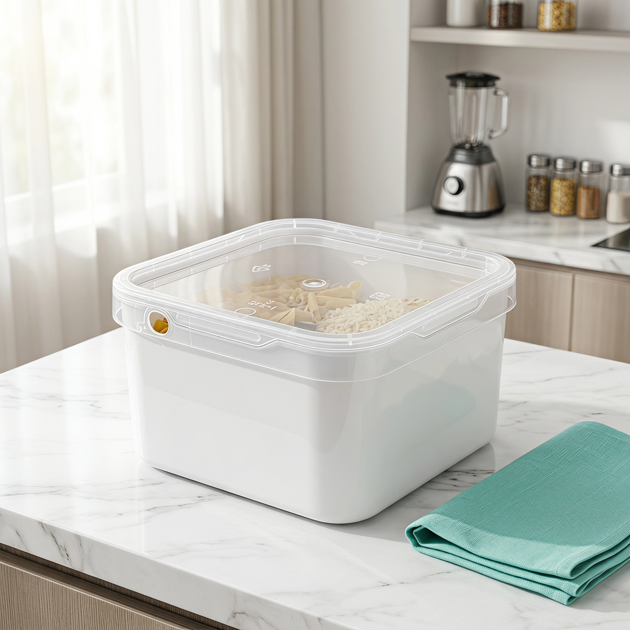 2Pcs Square Plastic Bucket Lid - Food Storage Plastic Containers With Lids review and price