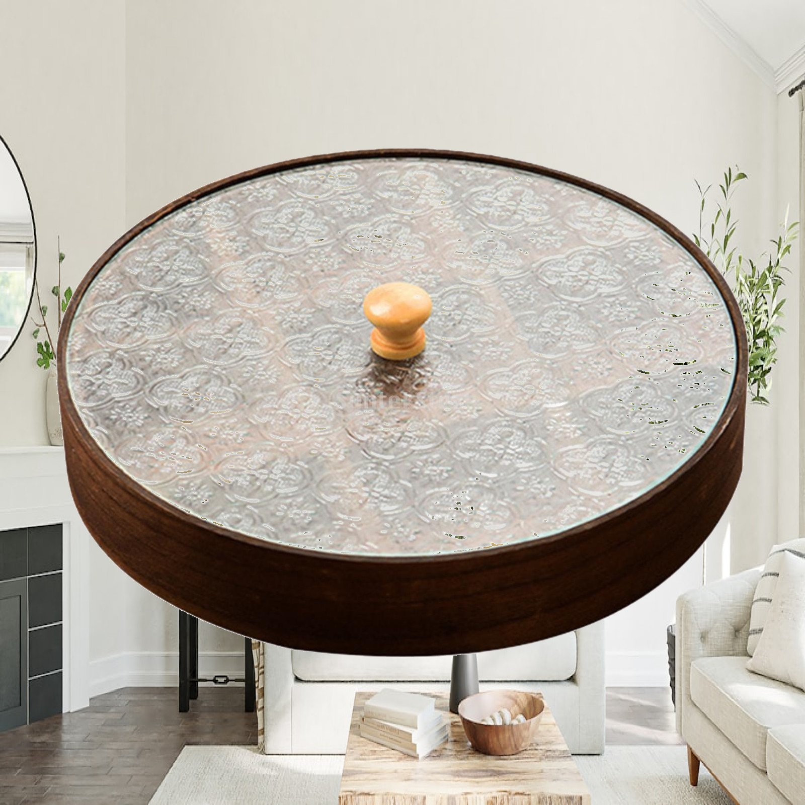 Divided Serving Tray with Comp - Food Storage Glass Round review and price