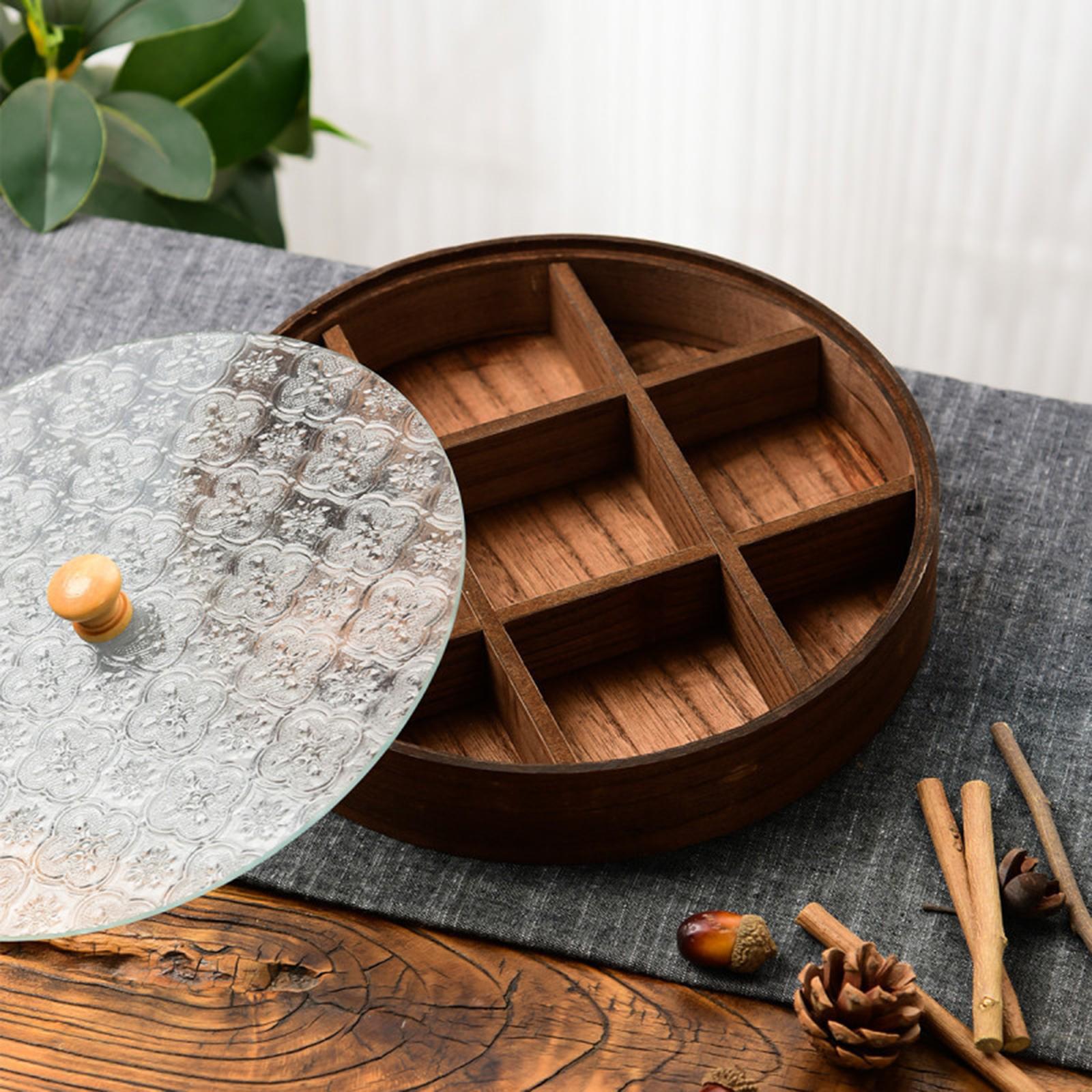 Divided Serving Tray with Comp - Food Storage Glass Round review and price