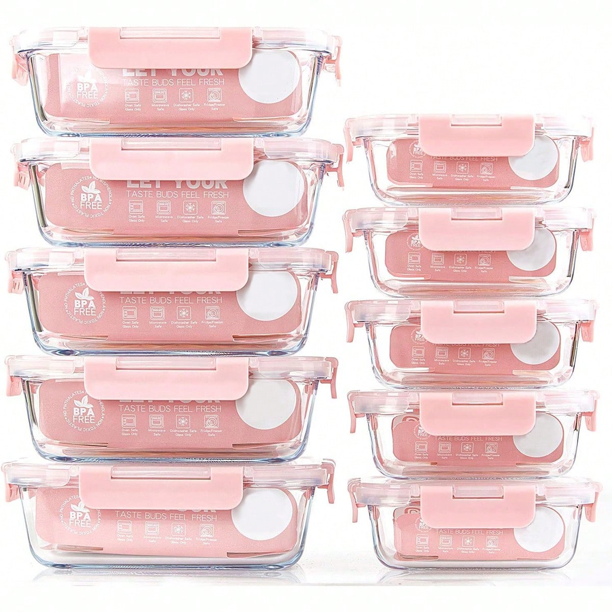 10 Pack Glass Meal Prep Contai - Food Storage Boxes With Lids review and price