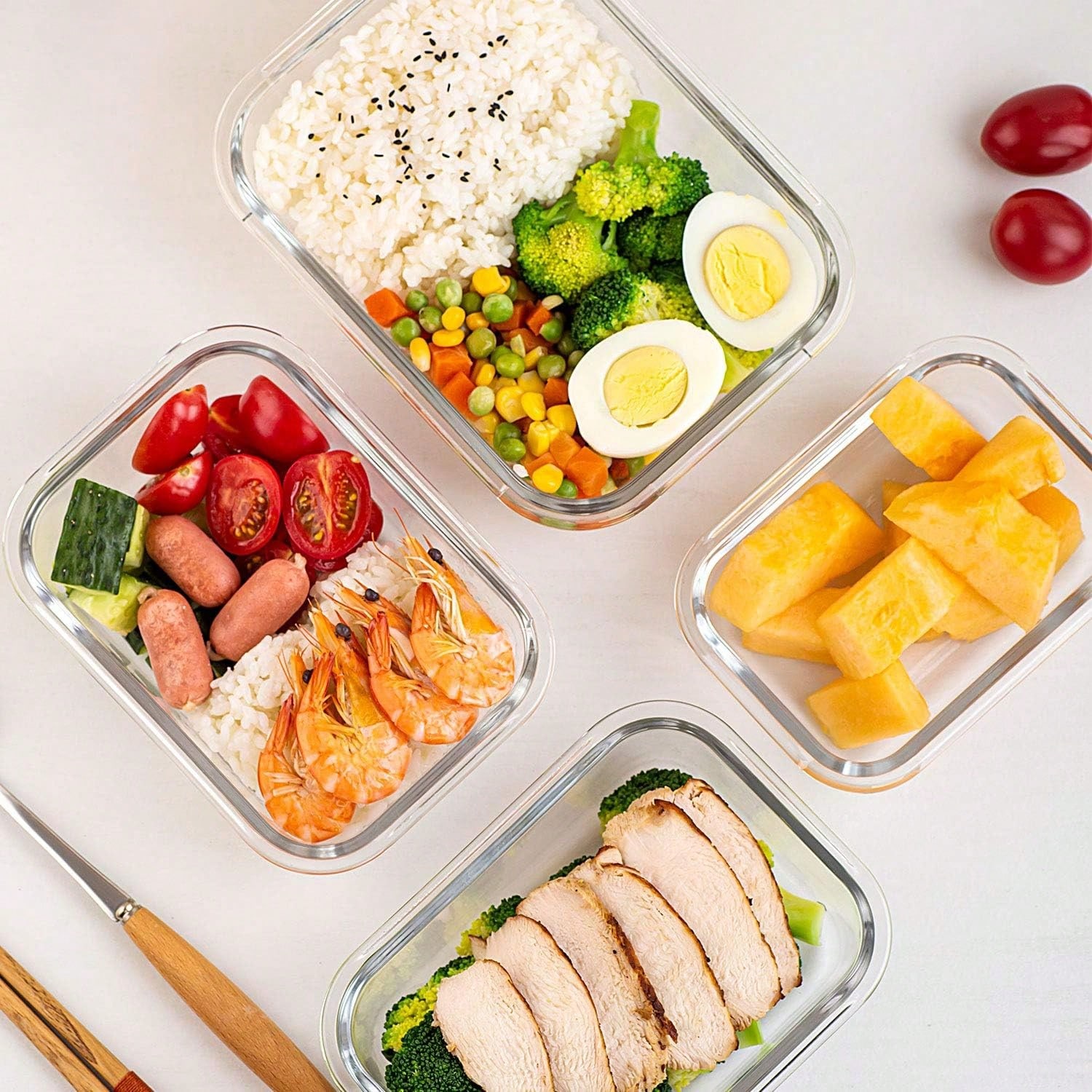 10 Pack Glass Meal Prep Contai - Food Storage Boxes With Lids review and price