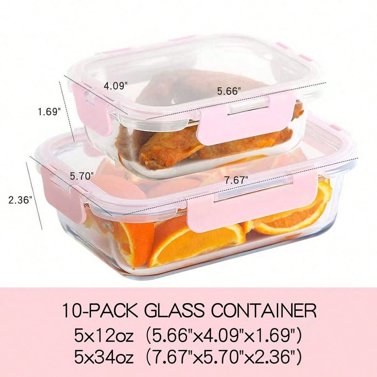 10 Pack Glass Meal Prep Contai - Food Storage Boxes With Lids review and price