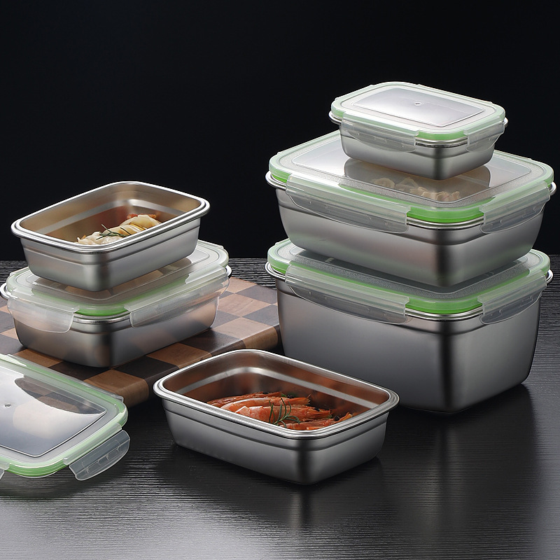 304 Stainless Steel Lunch Box  - Food Storage Boxes With Lids review and price