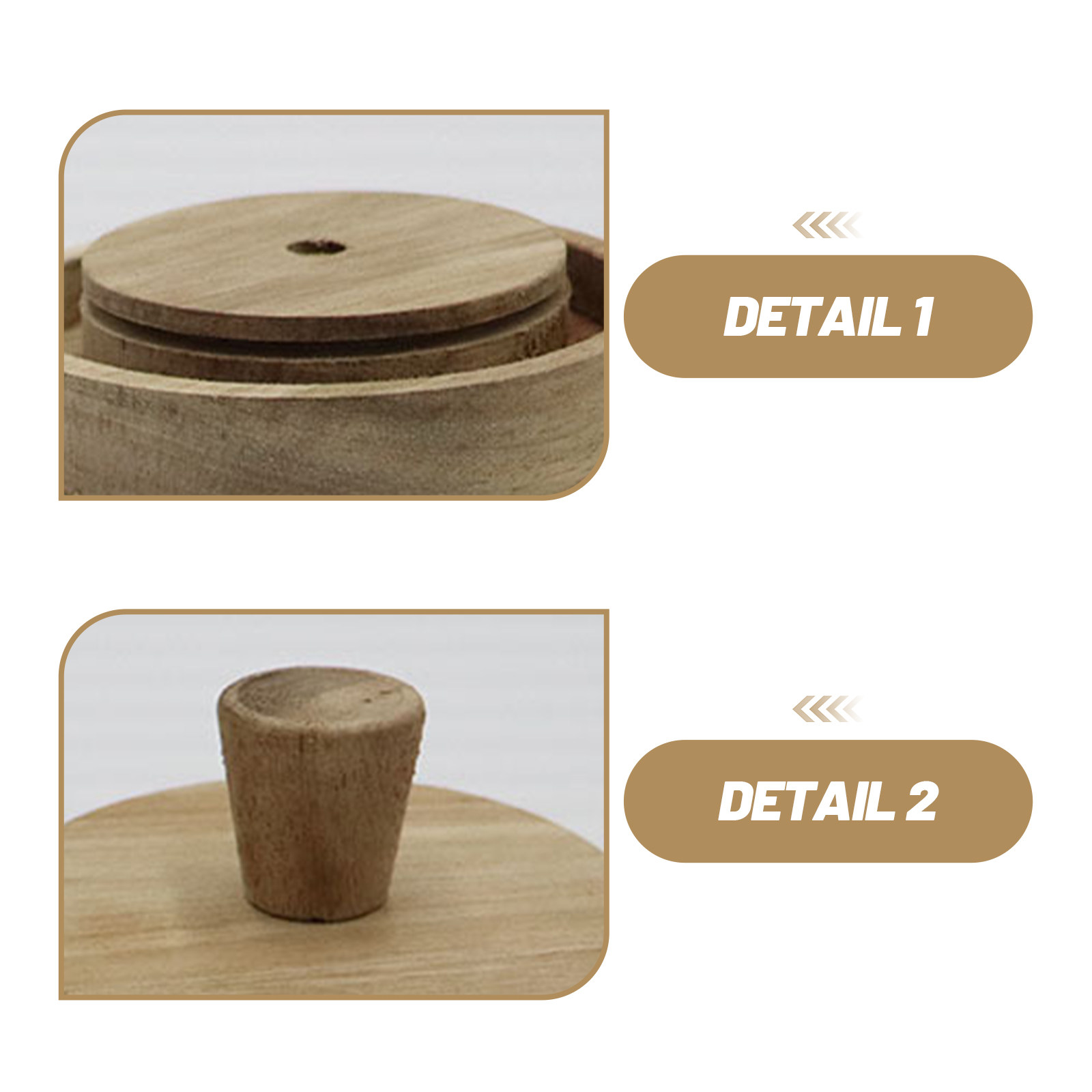 2Pcs Round Wooden Canning Lid  - Food Storage Glass Round review and price