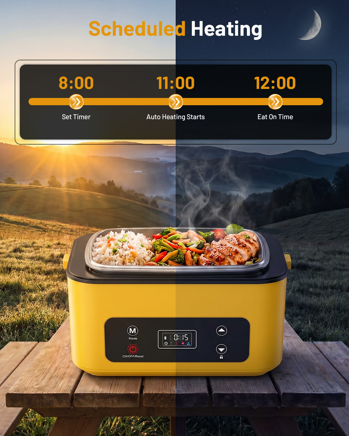 TaskStar Portable Heated Lunch - Food Storage Camping review and price