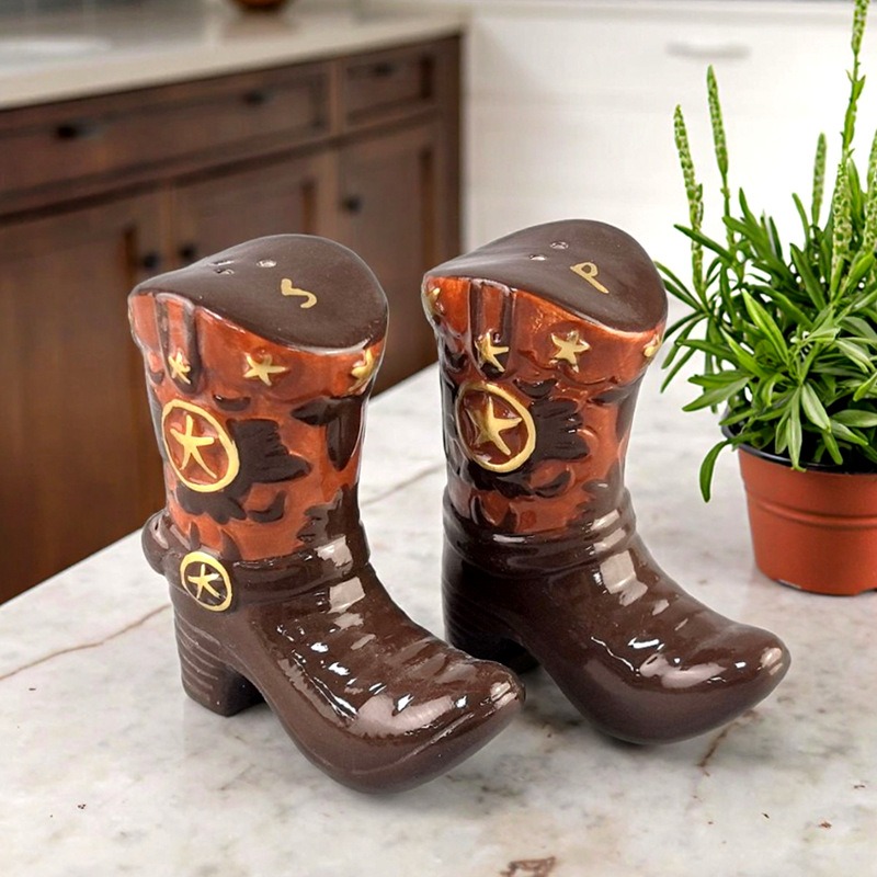 Vintage Boots Ceramic Spice Ja - Food Storage Utensils review and price